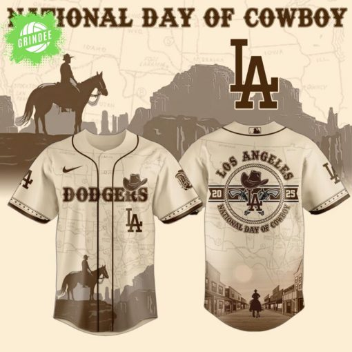 Los Angeles Dodgers MLB x National Day Of Cowboy Special Limited Edition Jersey