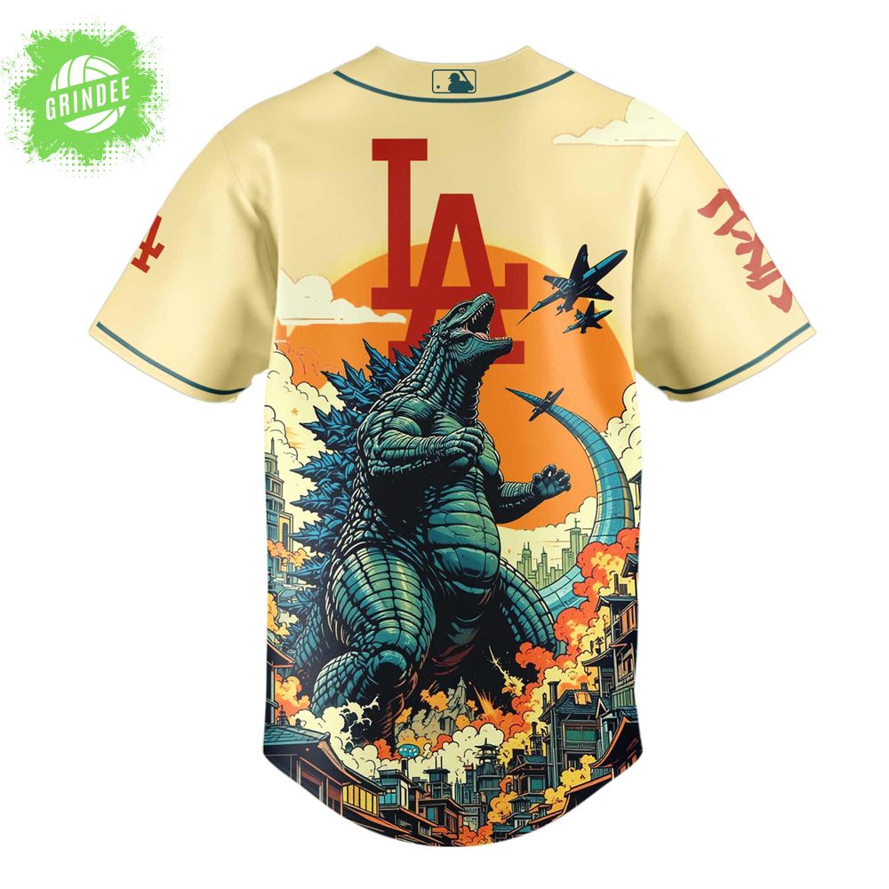 Los Angeles Dodgers Special Godzilla Limited Edition Jersey Los Angeles Dodgers Special Godzilla Limited Edition Jersey