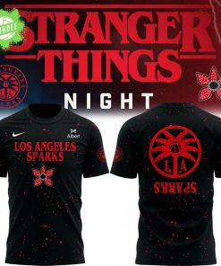 Los Angeles Sparks Stranger Things Rebel Swingman Limited Edition Black Tshirt