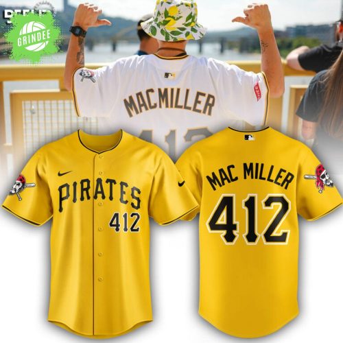 Mac Miller x Pittsburgh Pirates Yellow Jersey