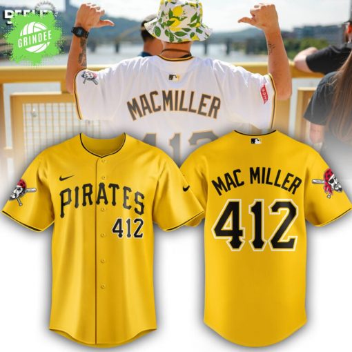 Mac Miller x Pittsburgh Pirates Yellow Jersey