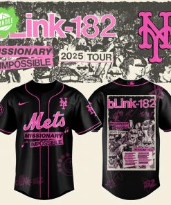 NY Mets x Blink-182 Missionary Impossible Tour 2025 Jersey