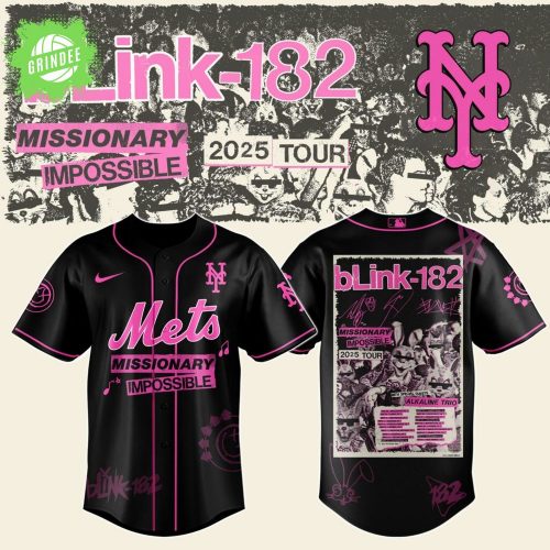 NY Mets x Blink-182 Missionary Impossible Tour 2025 Jersey