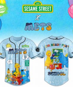 NY Mets x Sesame Back to School Jersey Custom Name Limited Edition