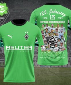 New Limited Edition Borussia Mönchengladbach 125TH YEARS 3D T-Shirt