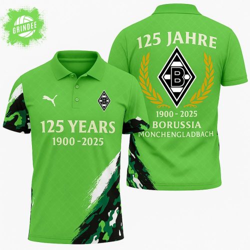 New Limited Edition Borussia Mönchengladbach 125TH YEARS Polo Shirt