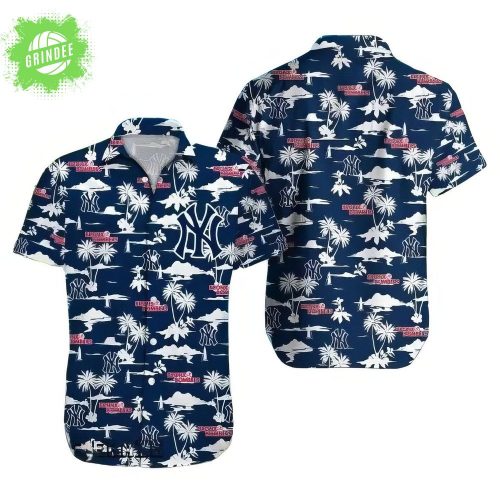 New York Yankees Special Design For Summer 3D Hawaiian Shirt