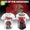 Godzilla Baseball Jersey – King of the Monsters Guerreros Shirt