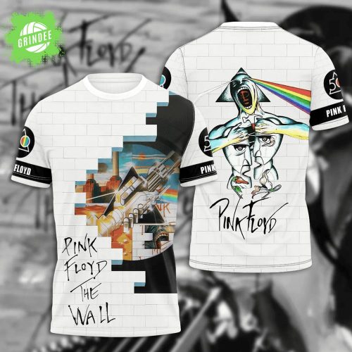 Pink Floyd The Wall T-Shirt – 50th Anniversary Graphic Tee Dark Side of the Moon Art