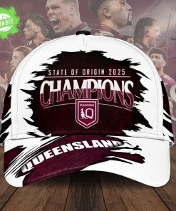 Queensland Maroons – CHAMPIONS State of Origin 2025 3D Classic Cap