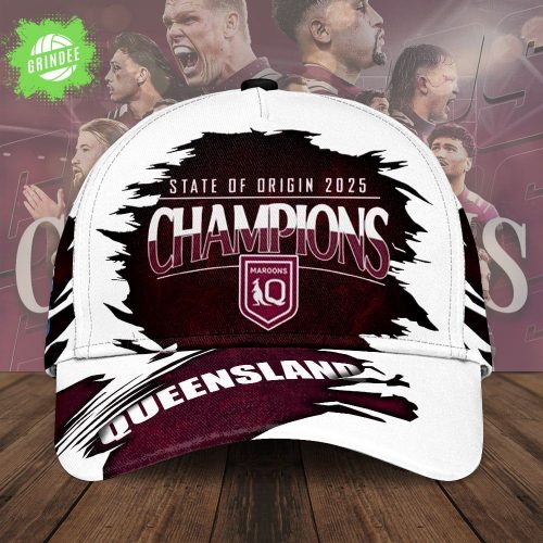 Queensland Maroons – CHAMPIONS State of Origin 2025 3D Classic Cap