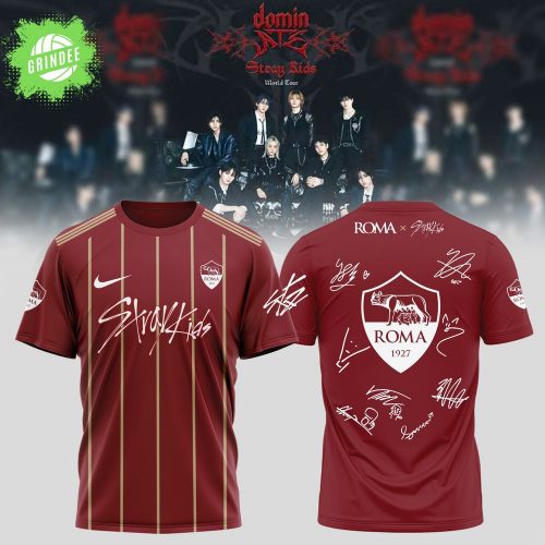 Roma X Stray Kids – Dominate World Tour 2025 Red Tshirt