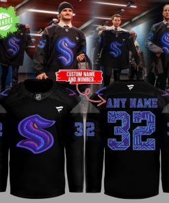 Seattle Kraken Black Hockey History Night Game 2025 Special Hockey Jersey