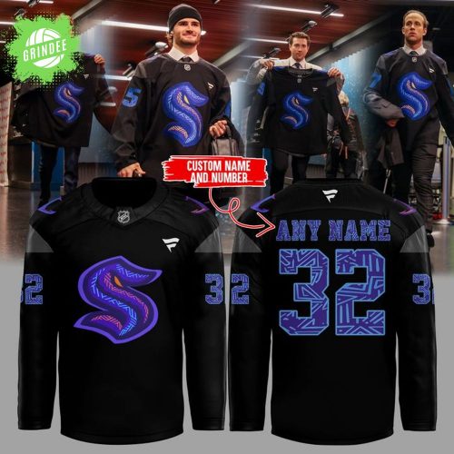 Seattle Kraken Black Hockey History Night Game 2025 Special Hockey Jersey