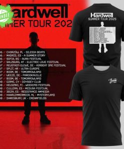 Special Edition Hardwell Summer Tour 2025 Tshirt