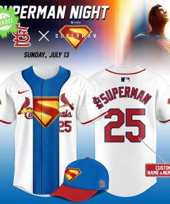 St. Louis Cardinals x Superman Limited Edition Custom Jersey 2025
