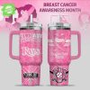 Ny Yankees Breast Cancer Awareness Tumbler With Handle
