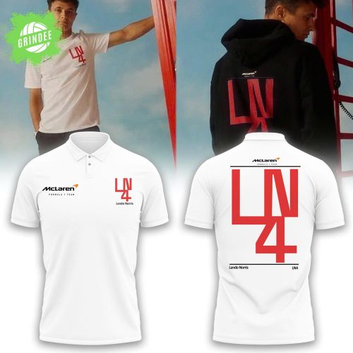 Unisex Lando Norris Silverstone White Polo