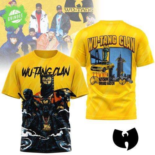 Wu-Tang Clan Madison Square Garden T-Shirt – Yellow Graphic Tee for Hip Hop Fans