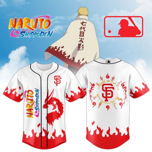 SF Giants Fire Shadow Spirit Jersey White Flame Edition