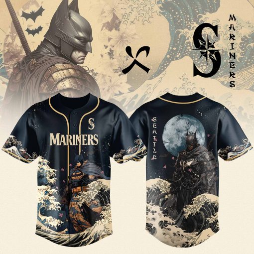 Seattle Mariners x Batman Night Limited Edition Jersey 2025-3D Baseball Jersey