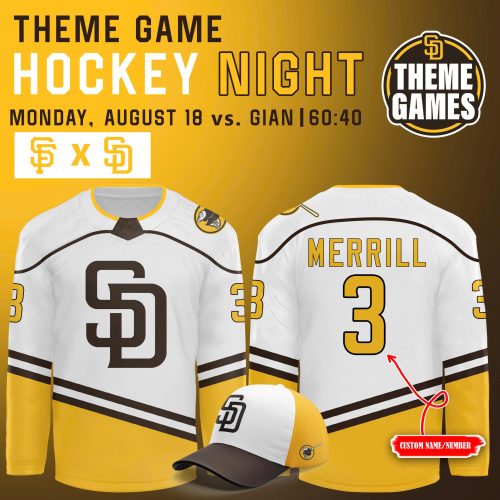 San Diego Padres Hockey Night Limited Edition Jersey 2025