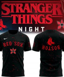 Limited Edition Red Sox x Stranger Things Night Tshirt
