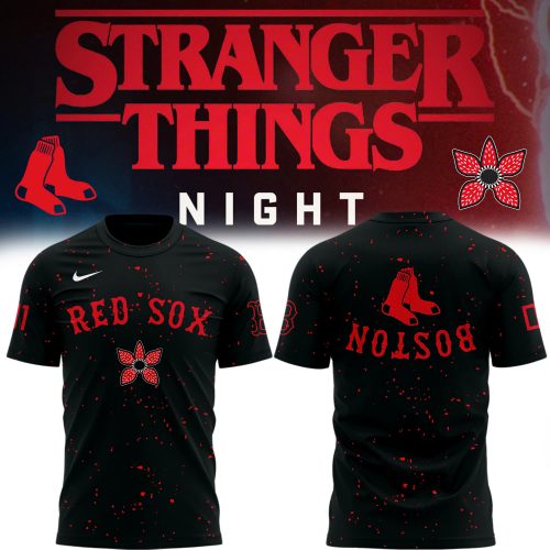 Limited Edition Red Sox x Stranger Things Night Tshirt