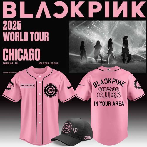 Chicago Cubs x BLACKPINK 2025 Tour Baseball Jersey