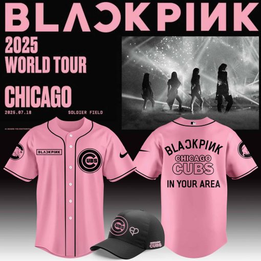 Chicago Cubs x BLACKPINK 2025 Tour Baseball Jersey