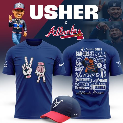 Limited Edition Atlanta Braves x Usher Night 2025 Tshirt