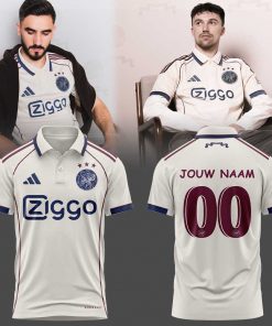 Limited Edition AFC Ajax De rest is geschiedenis. Ajax 3e 2025/26 Aangepaste naam, nummer voor fans Polo