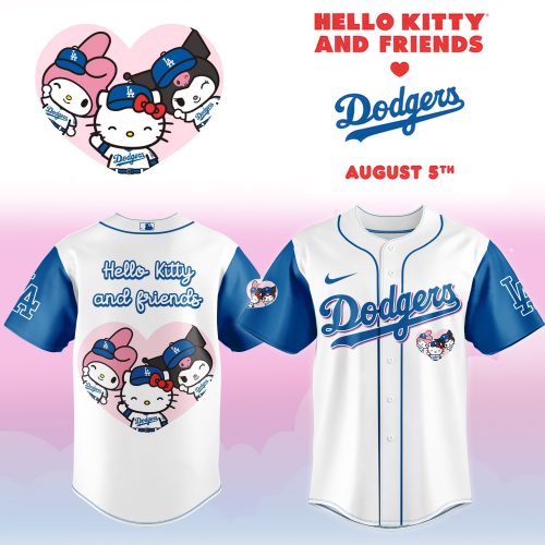 LA Dodgers _ Hello Kitty Night Blue Jersey 2025