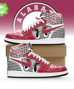 Alabama Crimson Tide AJ1 High Sneakers Shoes For Men And Women