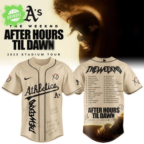 Athletics x The Weeknd After Hours Til Dawn 2025 Jersey