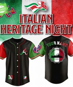 Atlanta Braves x Italian-American Heritage Month Edition-3D Baseball Jersey
