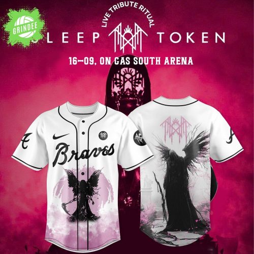 Atlanta Braves x Sleep Token: Even in Arcadia Tour Merch White Jersey