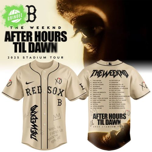 Boston Red Sox x The Weeknd After Hours Til Dawn 2025 Jersey