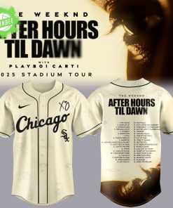 Chicago Cubs x The Weeknd After Hours Til Dawn 2025 Jersey