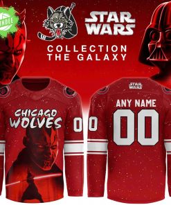 Chicago Wolves x Star Wars Hockey Jersey 2025 Darth Maul