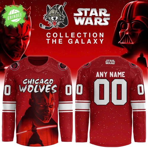 Chicago Wolves x Star Wars Hockey Jersey 2025 Darth Maul