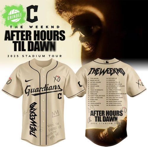 Cleveland Guardians x The Weeknd After Hours Til Dawn 2025 Jersey