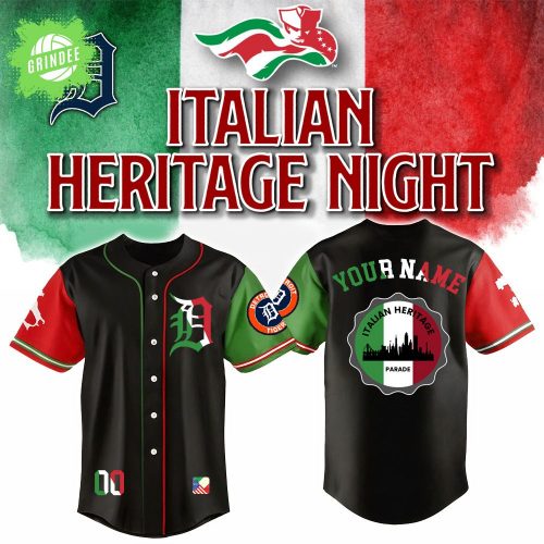 Detroit Tigers x Italian-American Heritage Month Edition-3D Baseball Jersey