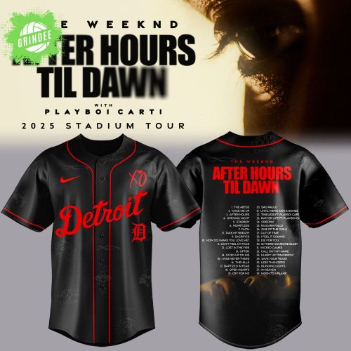 Detroit Tigers x The Weeknd After Hours Til Dawn 2025 Jersey