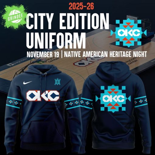 Exclusive OKC Basketball 2025-26 City Edition Hoodie