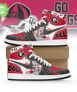 Georgia Bulldogs AJ1 High Sneakers Shoes For Men And Women
