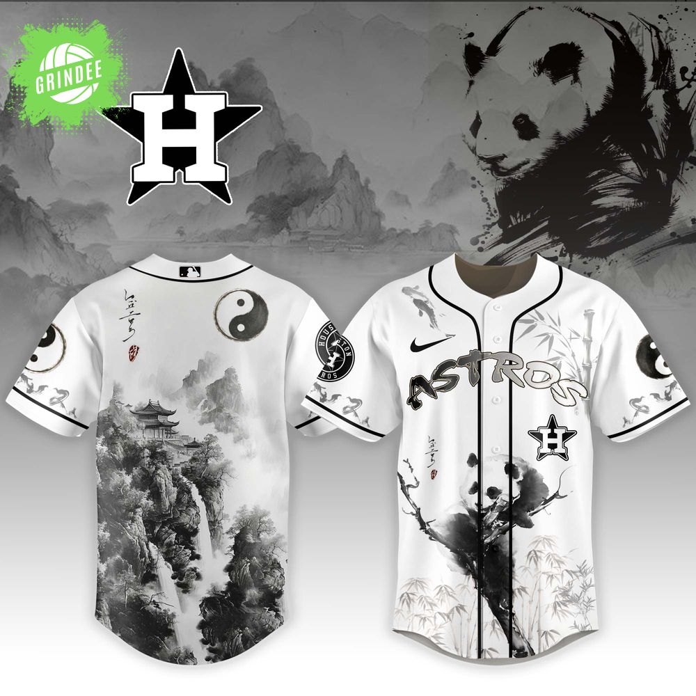 HOU Special “Ink Wash Painting” Limited Edition Jersey 2025 HOU Special “Ink Wash Painting” Limited Edition Jersey 2025
