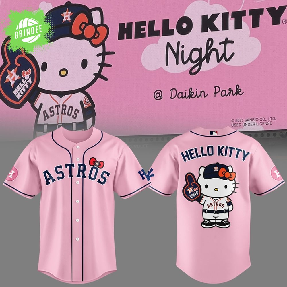 Hello Kitty Night x Houston Astros limited edition 2025 Jersey Hello Kitty Night x Houston Astros limited edition 2025 Jersey