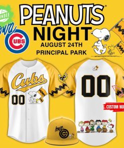 Iowa Cubs 2025 Peanuts Night Jersey