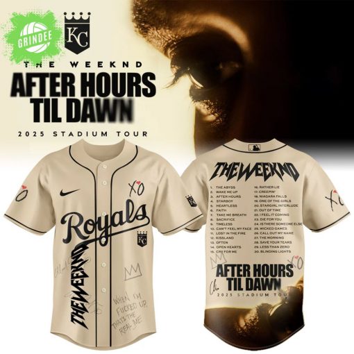 Kansas City Royals x The Weeknd After Hours Til Dawn 2025 Jersey
